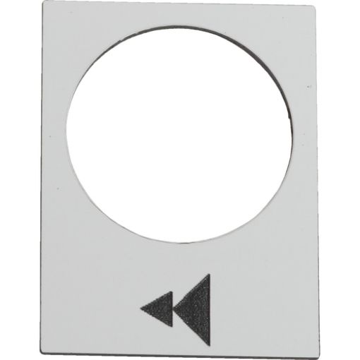 Picture of ZB2BY4903 Label White Arrow Double Up (Slow/Fast) Black 30x40mm