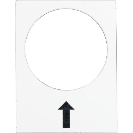 Picture of ZB2BY4907 Label White Arrow Right Black 30x40mm