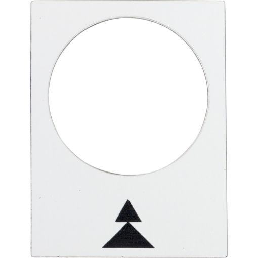 Picture of ZB2BY4909 Label White Arrow Right Double Black 30x40mm