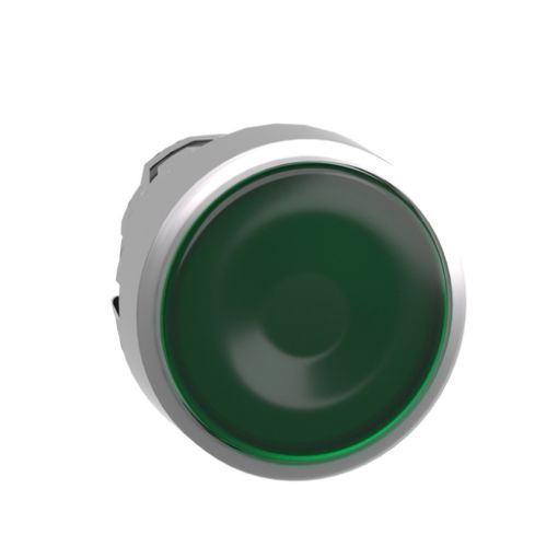 Picture of ZB4BH033 Push Button Head Illuminated Green with Retention