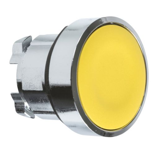 Picture of ZB4BH05 Yellow Push Button Head with Retention