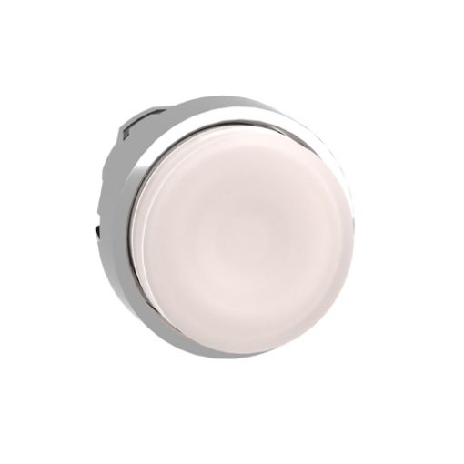 Picture of ZB4BW113 Illuminated Push Button Head for LED Light White Protruding