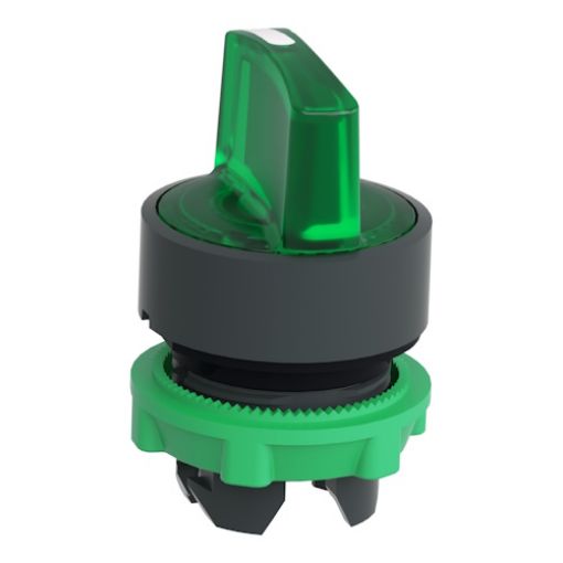 Picture of ZB5AK1333 Illuminated Switch Head 1-0-2 Green Plastic
