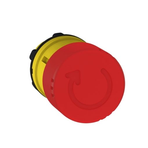 Picture of ZB5AS834 Mushroom Head Φ30 Red Twist Release Plastic