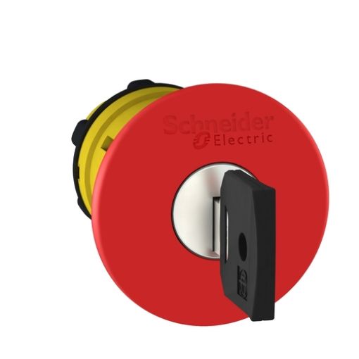 Picture of ZB5AS944 Mushroom Head with Key Φ40 Red Plastic