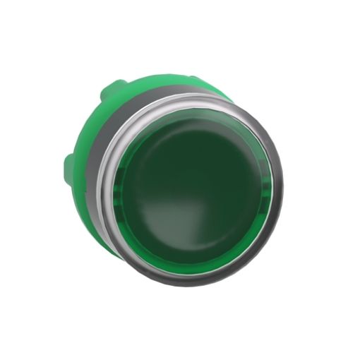 Picture of ZB5AW333 Illuminated Push Button Head Green for LED Lamp Plastic