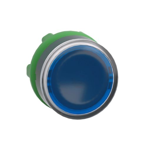 Picture of ZB5AW363 Illuminated Blue Push Button Head for LED Lamp Plastic