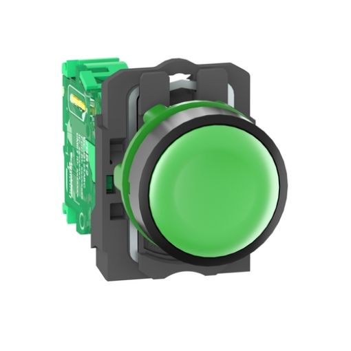 Picture of ZB5RTA3 Wireless Push Button Transmitter Green Φ22 Plastic