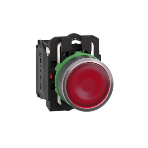 Picture of XB5AW34M5 Illuminated Push Button Φ22 Plastic Full Red 230V
