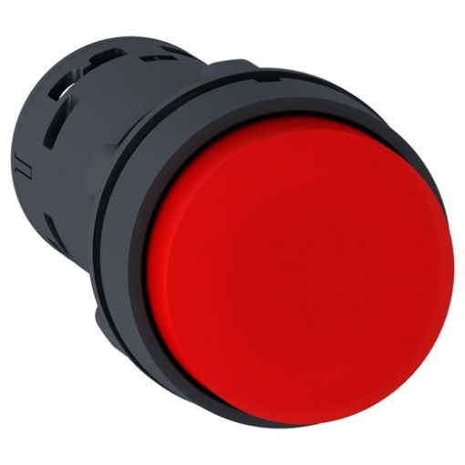 Picture of XB7NL45 Plastic Push Button Φ22 Red Protruding 1NO+1NC