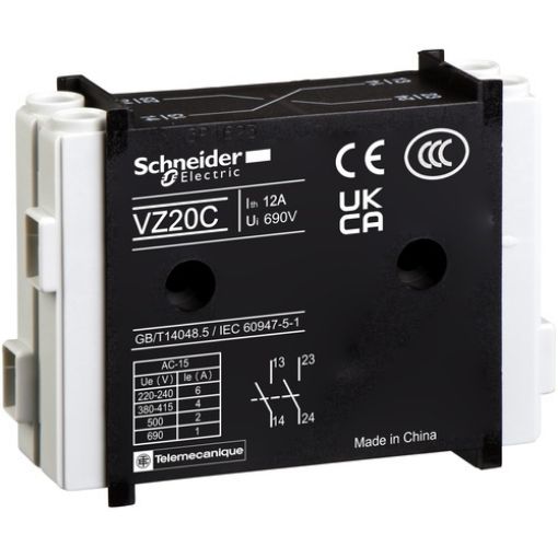 Picture of VZ20 Auxiliary Contacts 1 No+1 No VARIO V01, V02,V0, V1, V2, V3, V4, V5, V6