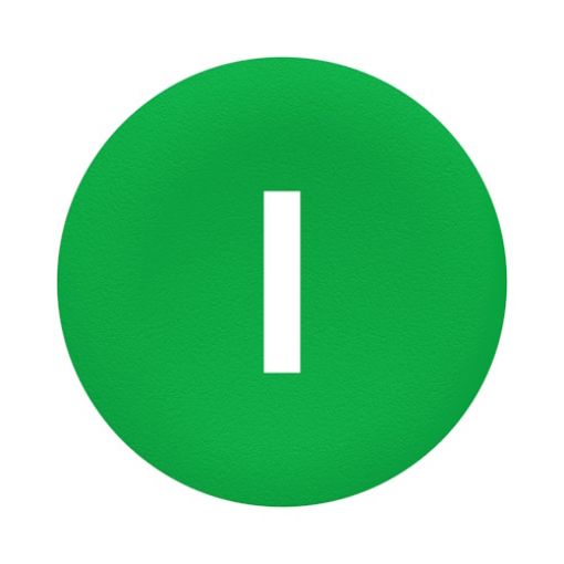 Picture of ZBA331 Green Capsule "I" for Push Button Φ22 XB4/5