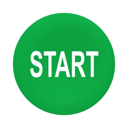 Picture of ZBA333 Green Capsule "START" for Button Φ22 XB4/5