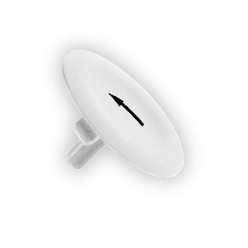 Picture of ZBA334 Capsule White Black Arrow for Push Button Φ22 XB4/5