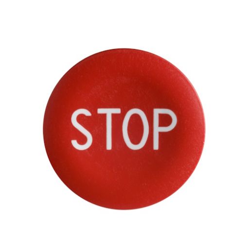 Picture of ZBA434 Red Capsule "STOP" for Button Φ22 XB4/5