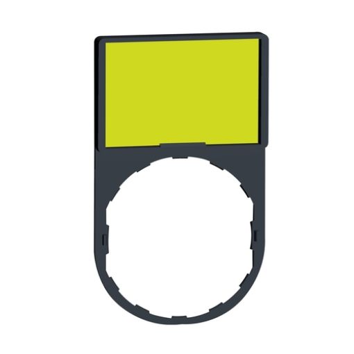 Picture of ZBY6102 Case Φ22 30x50mm with Blank Label 18x27mm Yellow-White