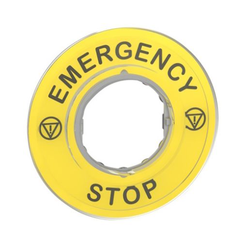 Picture of ZBY9320 Sign Φ60mm for Mushroom "EMERGENCY STOP"