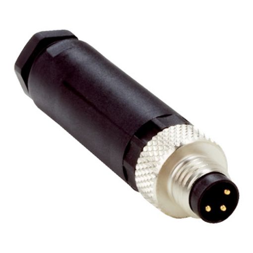 Picture of STE-0803-G M8/3P Straight Male Connector without cable