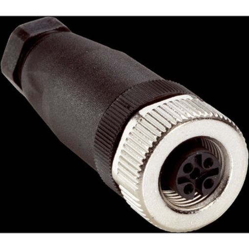 Picture of DOS-1204-G M12/4P Straight Female Connector without cable