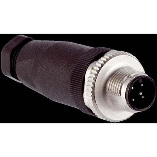 Picture of STE-1205-G M12/4P Straight Male Connector without cable