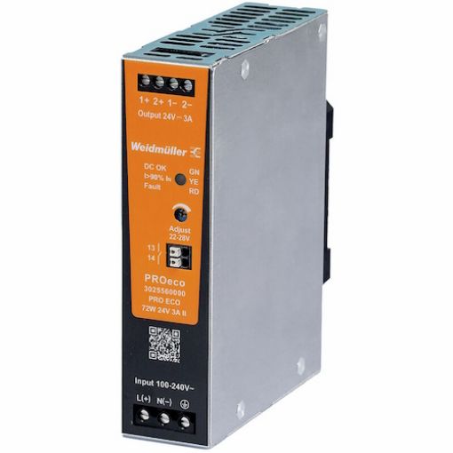 Εικόνα της PRO ECO 72W 24V 3A II Τροφοδοτικό Ράγας 3025560000