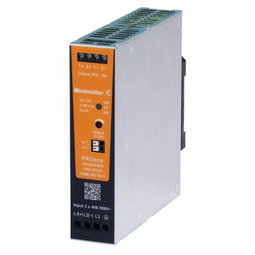 Εικόνα της PRO ECO3 120W 24V 5A II Τριφασικό Τροφοδοτικό Ράγας 3025620000