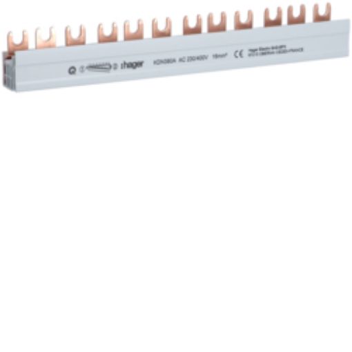 Εικόνα της KDN380A Μπάρα Γεφύρωσης Διχαλωτή 3P 80A 12 Στοιχείων